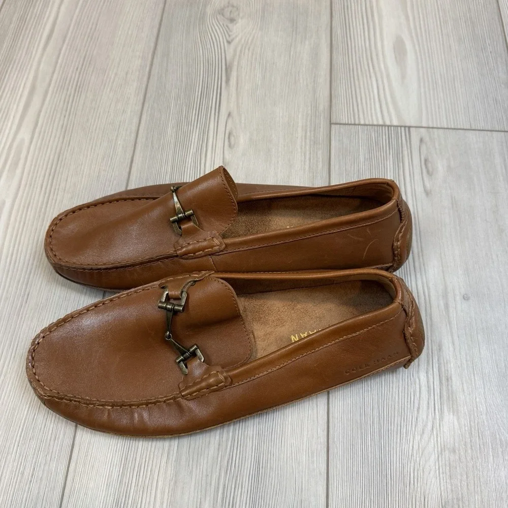 Cole Haan Men's‎ Size 9 Brown Leather Wyatt Bit Driver Style C35784